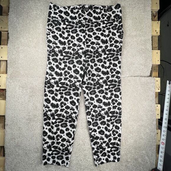 Soho Pants Women's XL  Cheetah Animal Print Stretch Mid Rise Trendy Tan Black - Picture 1 of 5